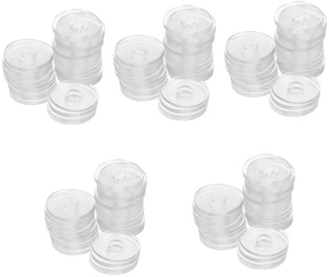 COSMEVIVI 250piezas Arandelas De Junta De Vinilo Transparentes Para Gaskets Antideslizantes Para Manijas De Ducha Reemplazo De Accesorios De Puertas