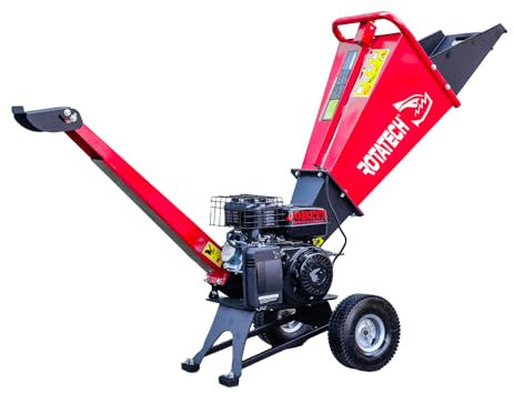 Rotatech Petrol Wood Chipper 7HP 212cc – Compact Garden Chipper for Small Branches Up to 50mm