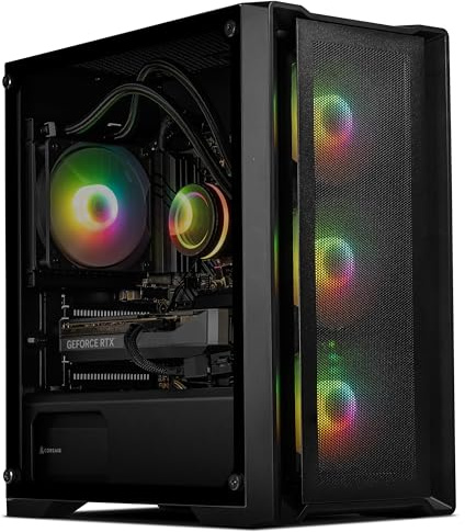 SCAN Gaming PC | Medius RTX 5060 | AMD Ryzen 5 5500 | 16GB DDR4 3200MHz RAM | 500GB SSD | WiFi | Liquid Cooler | AI Ready | Windows 11