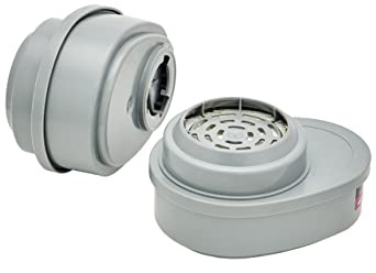 MSA 815362 Advantage Respirator Cartridge - Organic Vapor/P100 (GMA: OV), Quantity: 2 per pack, Chemical & Combination Air-Purifying Respirator Attachment, Long-Lasting Respiratory Protection