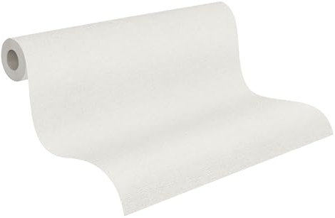 A.S. Création Vliestapete Strukturtapete - Uni Tapete 306889 in Creme - einfarbige Wandtapete für verschiedene Räume 10,05 m x 0,53 m