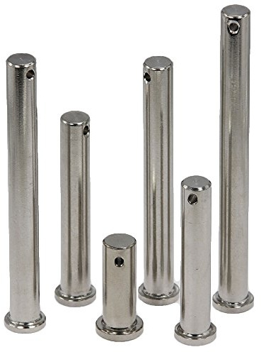 Steckbolzen 6x24 mm - (5 Stück) - Sicherungsbolzen/Splintbolzen/Bolzen - aus Edelstahl A4
