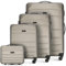 WITTCHEN Koffer-Set 4tlg. Trolley Koffer Reisekoffer aus ABS Hartschalen Trolley 4 Rollen Kombinationsschloss Reisekofferset Gepäckset Handgepäck Set Champagner