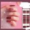 22Tipps Nagelaufkleber Mode Nagellack Selbstklebend Maniküre Dekoration Nagelstreifen Nagelzubehör Aufkleber für Nägel Mädchen-SS-032