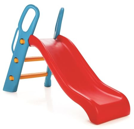 LEMODO Rutsche Outdoor und Indoor | Kinderrutsche ab 2 Jahre | Rutsche mit Wasseranschluss | Gartenrutsche aus Plastik | Kleinkinderrutsche mit 25 kg Tragkraft