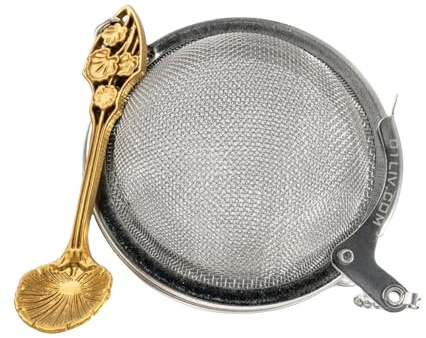 Tesilar för löst te rostfritt stål teboll infusioner teboll för lösa blad tesil för lösa blad te lösa blad te brantare söt tesil gåva (Lobed)