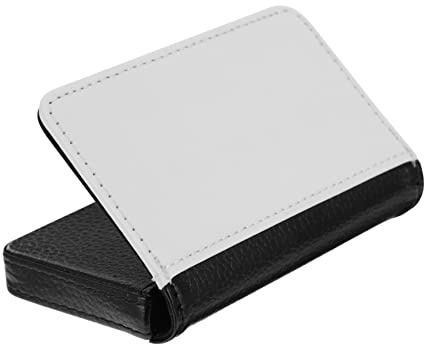 FRCOLOR Porte-Cartes pour Cartes Identité Étui pour Cartes De Visite Housse De Protection Compacte Cuir PU Noir