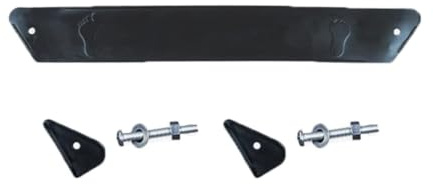 Poggiapiedi di ricambio per passeggino nero, estensione regolabile, accessori per seggiolino, connettori per passeggino (37 cm)