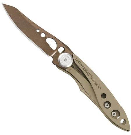 Leatherman Skeletool KB - Svart Fickkniv med Stålklinga och Flasköppnare, Sandstorm