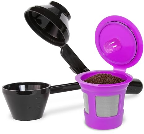 Single Serve Value Pack 1-Stream Reusable Filter Cup/EZ Scoop Perfect Pod Single Serve Pack Reusable Coffee Filter Cup & EZ-Scoop for K-CUP Brewers