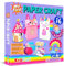 KRAFUN Kit de Manualidades en Papel Unicornio y Conejita para Niños 3-8 Años, 16 Proyectos Fai da Te, Bolsas, Platos, Instrucciones, Caja Reutilizable