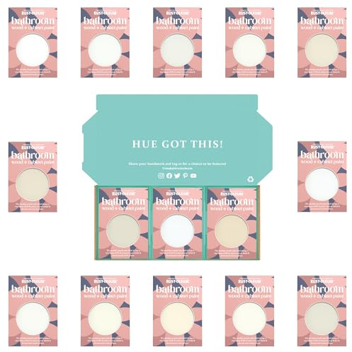 Rust-Oleum Bathroom Cabinet Paint in Satin Finish – Elegant Whites Tester Box