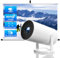 Mini-Projektor mit Android 11, 4K Ultra HD Smart Portable Projektor, 150'' Bildschirm, 5G WiFi6 & BT5.4, 180° Rotierbar, Outdoor Film Projektor, Smartphone Kompatibel