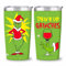 Grinchs Weihnachtsbecher, Lustiger Weihnachts Isolierter Reisebecher für Damen Herren, Weihnachts Grinchs Kaffeebecher mit Deckel, Weihnachtsbecher hält Getränke kalt und heiß, 600 ml