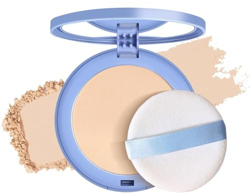 Bpoeee Gagk Matte Perfection Pressed Powder, Oil Control Face Powder, Matte Smroof Face Powder, Polvo Compacto De Maquillaje (01#-Classic Ivory)