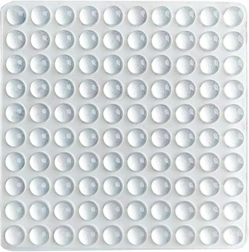 Lot de 100 coussinets de protection en silicone transparent, 8 mm x 4 mm, autocollants antidérapants