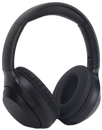 Trådlösa Hörlurar över örat, Bluetooth 5.3 Deep Bass Stereo Gym Hörlurar, Fällbara Hörlurar Stöder 3,5 Mm, Lång Lektid Bekväm öronplatta för Hemmakontorets Resa (Svart)