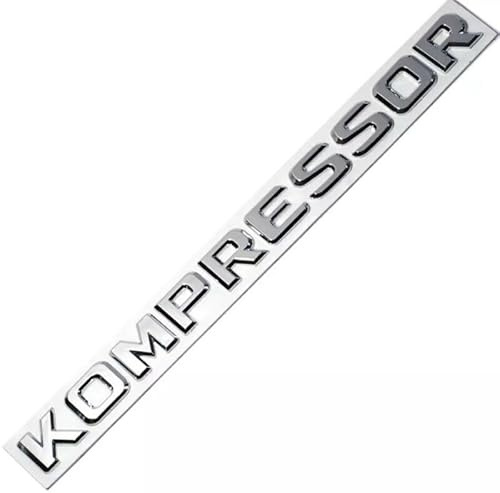 Kompressor Emblema del compressore cromato per auto, adatto per Mercedes CLK SLK SL CLS ML GL A B S Class