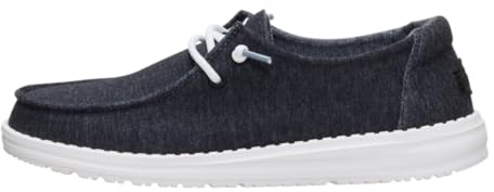 HEYDUDE Women's Wendy Stretch Jersey Slip On Shoes, Black, Size 9