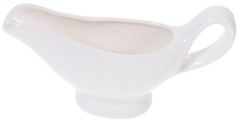 ROMISBABA Salsiera in Bianca Piccola per Salsa e Condimenti Contenitore per Gravy e e Portatile Adatta Ristoranti e Tavola