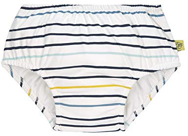 LÄSSIG Baby-und Kleinkind-Schwimmwindel Badewindel Badehose mit Windel mit UV-Schutz Little Sailor navy 3-6 Monate