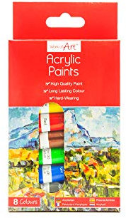 Work of Art - Acrylic Paint Set - 6ml Tubes x 8