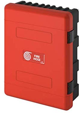 Armoire de protection contre l'incendie - Pour l'extérieur - 616 x 735 x 270 mm - Rouge