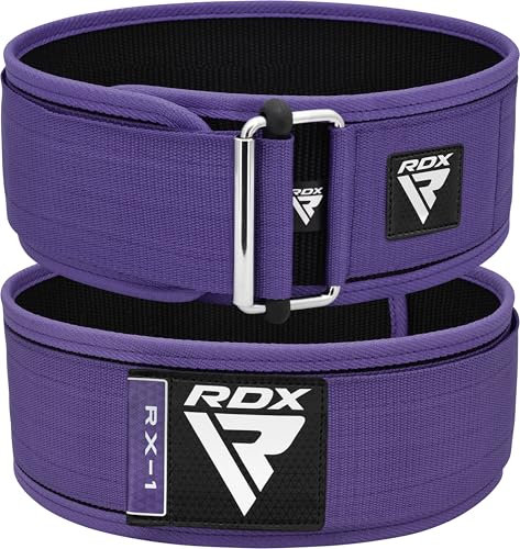 RDX 4” Gewichthebergürtel, Auto-Lock Trainingsgürtel, Powerlifting Krafttraining Bodybuilding Fitness Gürtel, Gepolstert Gewichtheben Gym Weight Lifting Belt,Damen Kreuzheben Workout