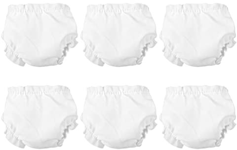 Gadpiparty Spielzeuge Puppenwindeln 6 Stücke Puppe Unterwäsche Puppe Windeln Puppenkleidung Puppenhaus Windeln Puppe Unterhose Puppe Zubehör Miniatur Spiel Spielzeug Für 10 Zoll Babypuppen