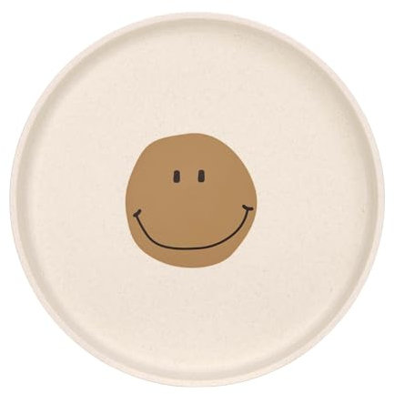 LÄSSIG Assiette enfant sans mélamine, sans BPA, pour lave-vaisselle et micro-ondes/Plate Happy Rascals Smile