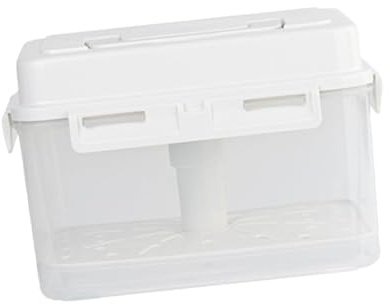 JISADER Kimchi Contenitore per crauti Contenitore per Alimenti con Piastra pressa Vaso per sottaceti Multifunzionale Fermentazione dei crauti per Il Campeggio, 4L 23.5x16.5x15.5 cm