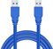 USB to USB Cable 1m, USB 3.0 Type Male to Male USB Cable 1M, USB A to USB A 5Gbps High-Speed Data Transfer Lead Compatible with External Hard Drive Laptop Cooling Pad Docking Station PC Printer Camera