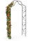 blumfeldt FloraBelle Arche de Jardin – Arche Métallique pour Plantes Grimpantes, Panneaux Feuilles Décoratifs, Cadre Acier Thermolaqué, Résistant Intempéries, Assemblage Facile, 240x110x40 cm