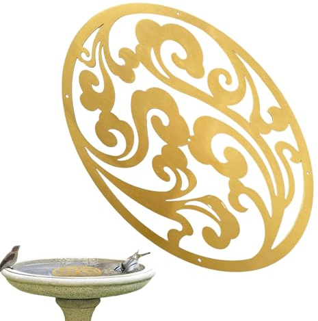 Placa de cobre para baño de pájaros | Bandeja de cobre para baño de pájaros, accesorios de jardín para balcón, estanque, jardín de invierno, exterior, familia, amigos