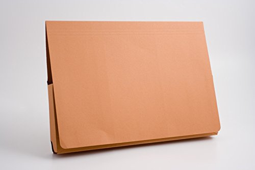 Exacompta - Ref PW3-ORGZ - Guildhall - Pocket Wallet, 14x10 / 350 x 242mm, 315gsm Heavyweight Premium Quality Manilla, A4 & Foolscap, Blue Angel Certified - Orange, Pack of 50