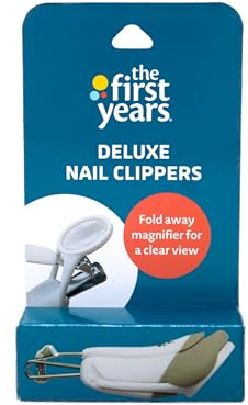 The First Years, Deluxe Baby Nail Clipper with Magnifier, 1 Pack