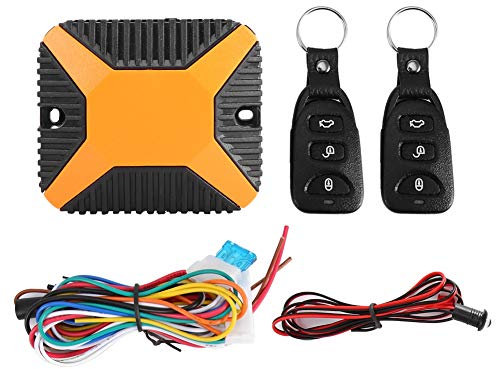Car Keyless Entry System Universal Car Alarm Security Locking System Keyless Entry with 2 Remote Controller DC12V