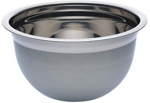 U HOME Deep Professional Quality Stainless Steel Mixing Bowl for Serving, Rounded Lip Mixing Cooking and or Baking. Dishwasher Safe. (18cm)