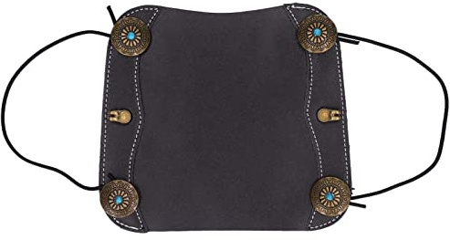 HUAOSN Protezione per Il Braccio, parabraccio per Tiro con L'Arco in Pelle Bovina Imitata Morbida con Cinghie Elastiche e Gancio per Bottone, Protezione per Avambraccio per Bracciale