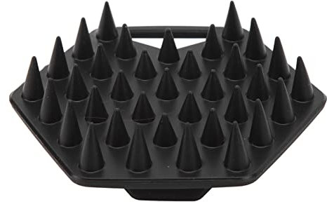 Spazzola per Barba per Uomo, Spazzola Esfoliante per il Viso Pulizia Profonda Spazzola per Barba in Morbido Silicone con Accessorio Bagno a Ventosa (Nero)