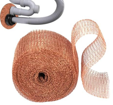 Kongou Copper Screen - Cuttable Double-Layer Pure Copper Slug Barrier Roll | Multi-Purpose Anti Snail Fence, Filler Blocker for Home Garden