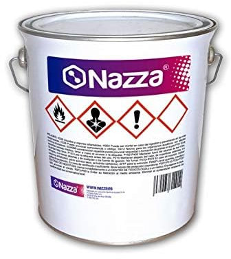 Nazza Imprimación Sintética - Protección Anticorrosiva Rápida y Duradera para Hierro y Acero (Negro, 5 KG.)