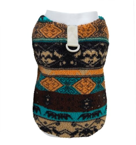 Izefia Ropa de Suéter para Perros Coral Fleece Invierno Sudadera Cálida Pijamas Suaves Chaleco Clásico Sudadera para Perro Pequeño Gato Mediano