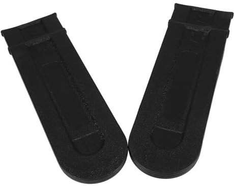 CIYODO Housse de Guide-chaîne de Tronçonneuse en Plastique PE Noir, Lot de 2, Protection et Rangement Facile pour Barre de Tronçonneuse