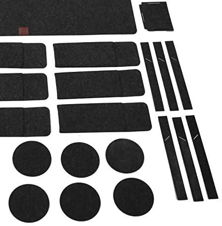 Stylebest Filt Bordstablett Set Om 27 St, Anti Repor Isolerade Bordsmattor för Hemmamatsal Kök, Hållbart och Lätt Att Rengöra Filt Material