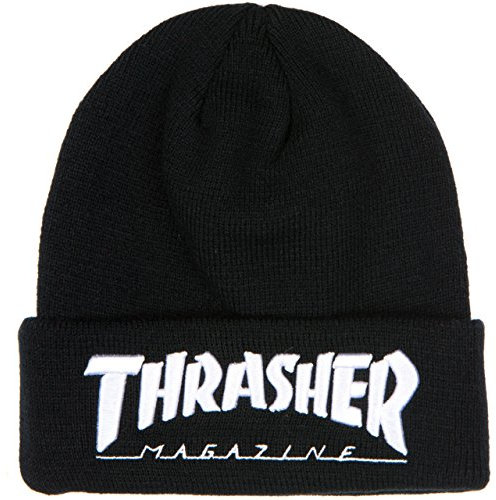 thrasher Embroidered Logo Beanie black/white