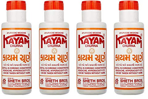 4 bottles of 100g Kayam Churna Kayam Churan Herbal Remedy Constipation Digestion Herbal Laxative Medicine 100% Ayurvedic - No UK Postage by A - Z Direct
