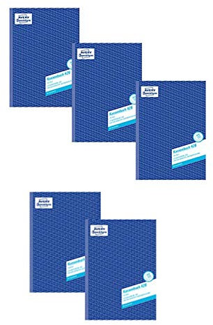 AVERY Zweckform 426 Kassenbuch (A4, nach Steuerschiene 300, 100 Blatt) weiß (5er Pack / A4 100 Blatt)