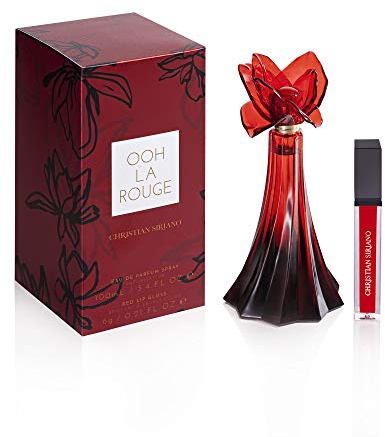 Christian Siriano Ooh La Rouge Women's Eau de Parfum Spray, 3.4 Ounces + Lip Gloss 0.21 oz