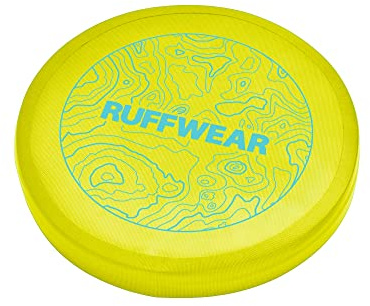 RUFFWEAR Camp Flyer Hundespielzeug, 2-in-1, flexibel und pannensicher, Wurfscheibe und Napf für Haustiere, Outdoor-Spiel, speziell für Hunde entwickelt, wasserdicht und sicher, Lichen Green